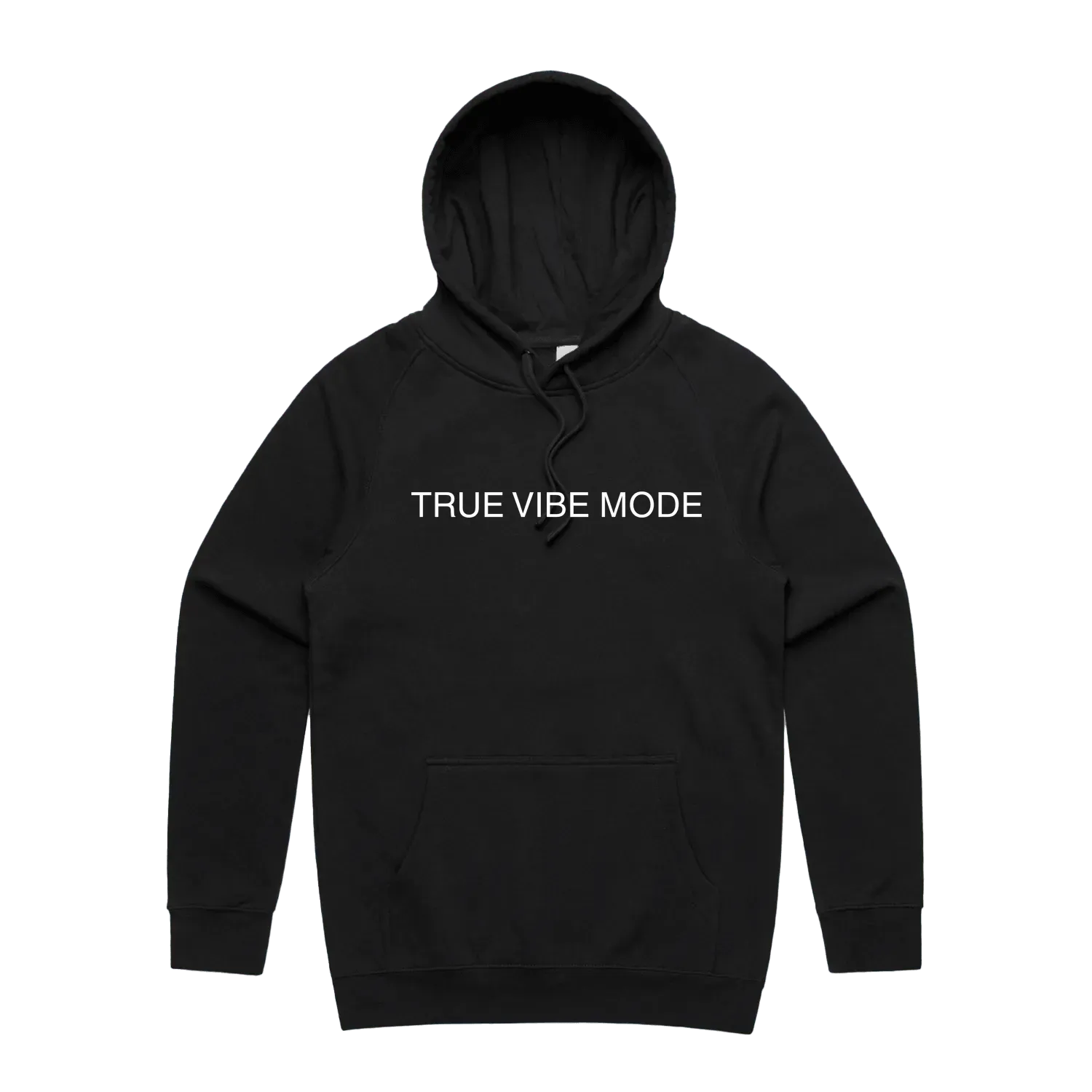 Black front flat lay